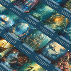 GZSYXHJYXGS Tide and moon card composition guides nightly reflection and dream preparation