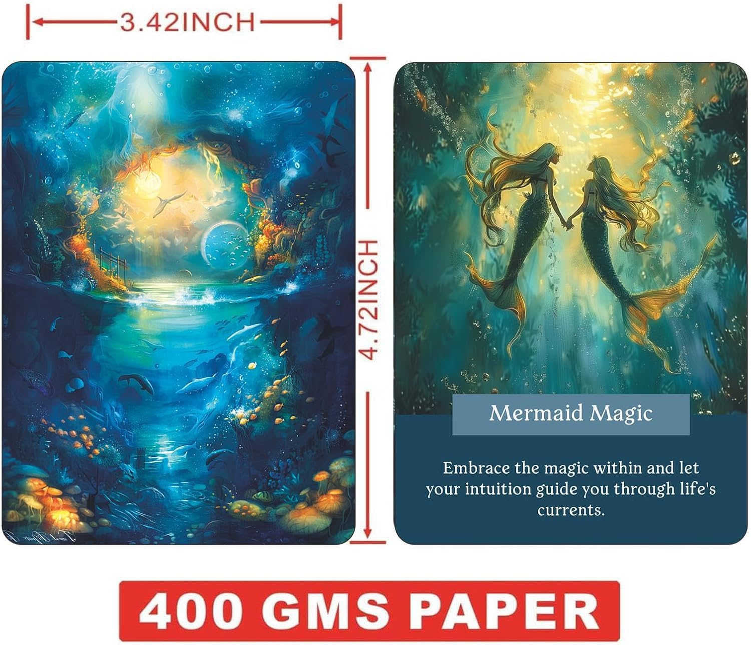 GZSYXHJYXGS Undersea mystical creature card invites intuition and imagination