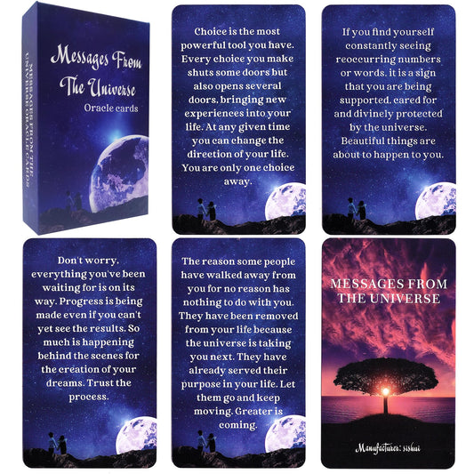 GZXINKE Messages from the Universe deck front cover for daily inspiration