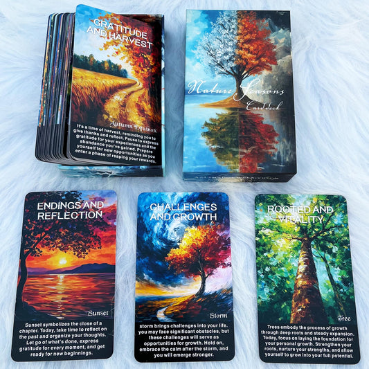 GZXINKE Nature and Seasons Oracle Deck cards for daily guidance and reflection.