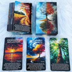 GZXINKE Nature and Seasons Oracle Deck cards for daily guidance and reflection.