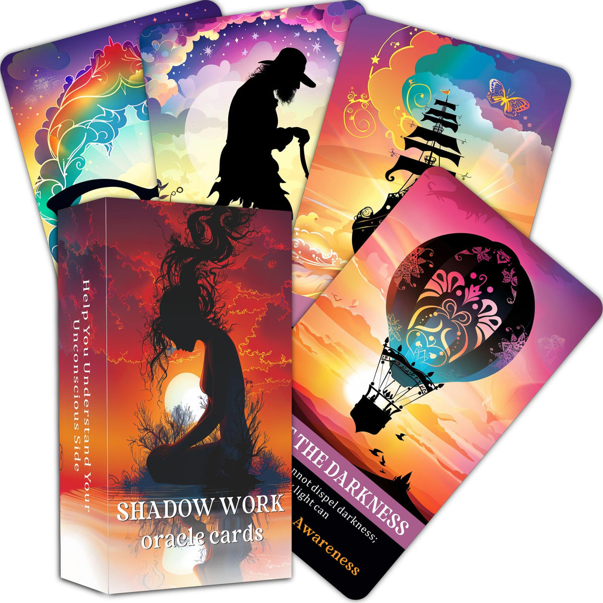 GZXINKE Shadow Work Deck 56 cards for personal insight and inner exploration in daily reflection.