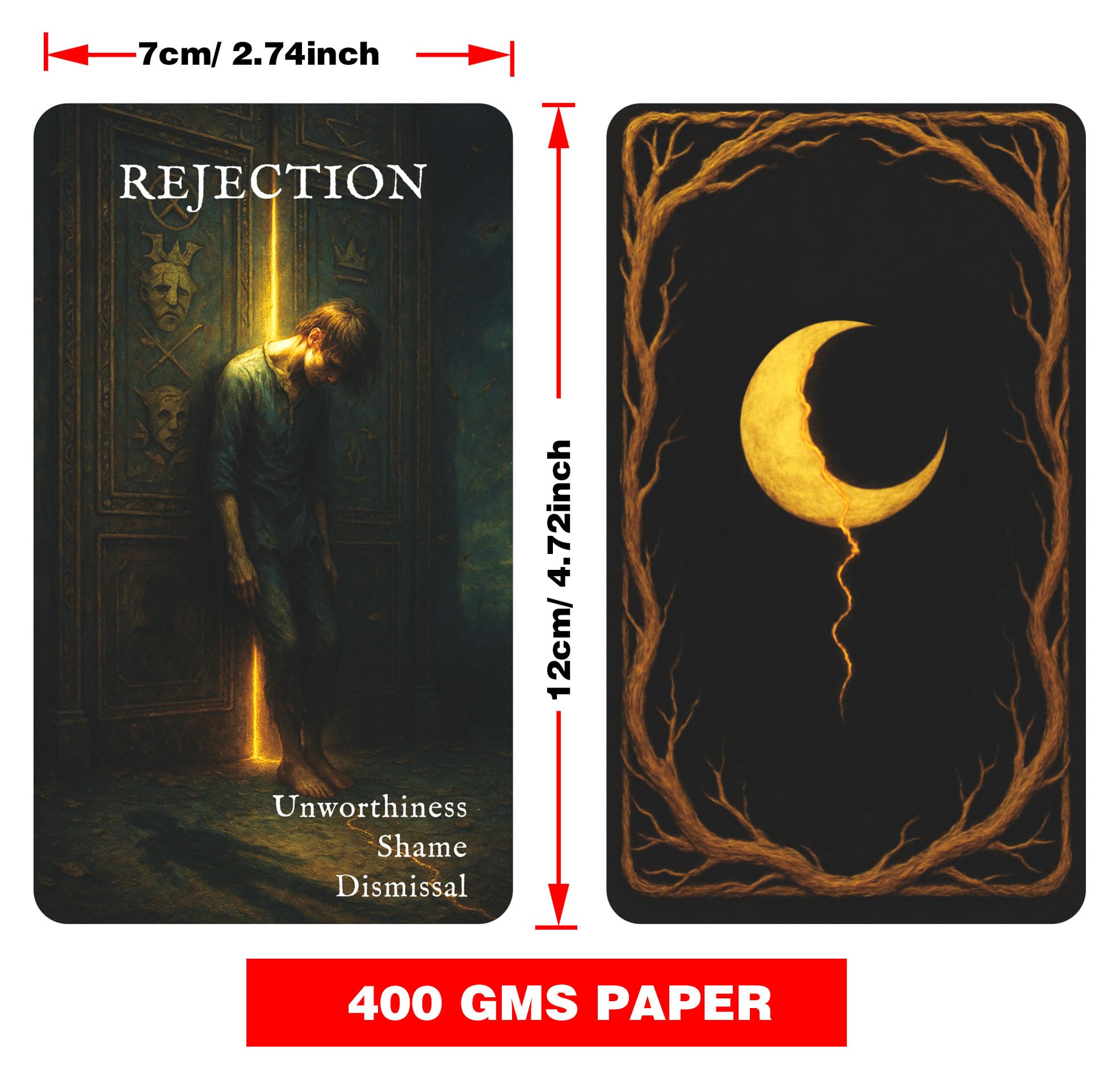 GZXINKE Shadow Work Deck card-05 artwork for beginners and empaths during readings.
