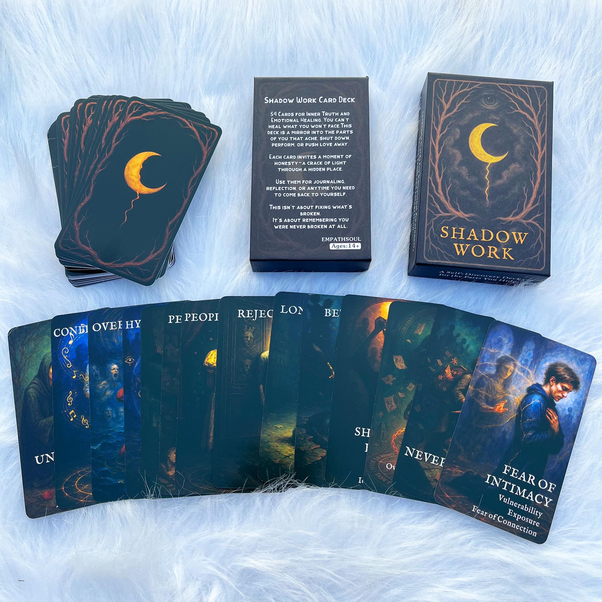 GZXINKE Shadow Work Deck card-08 artwork offering practical prompts for daily practice.