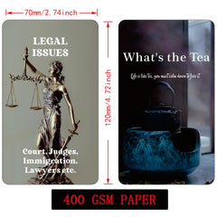 GZXINKE What's The Tea spread layout illustrating angles on life relationships
