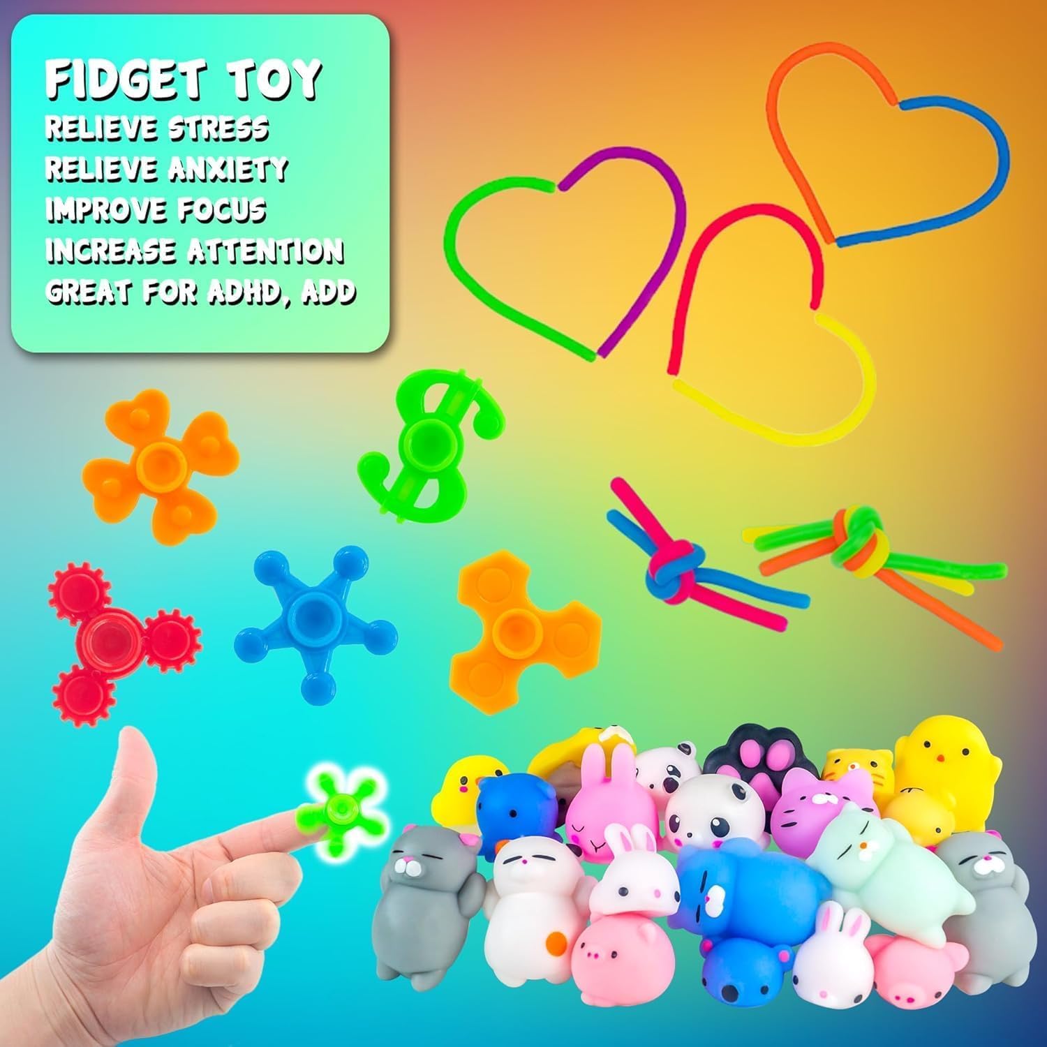 H-Partner mini spinner creates easy handheld fidget moments for focus.