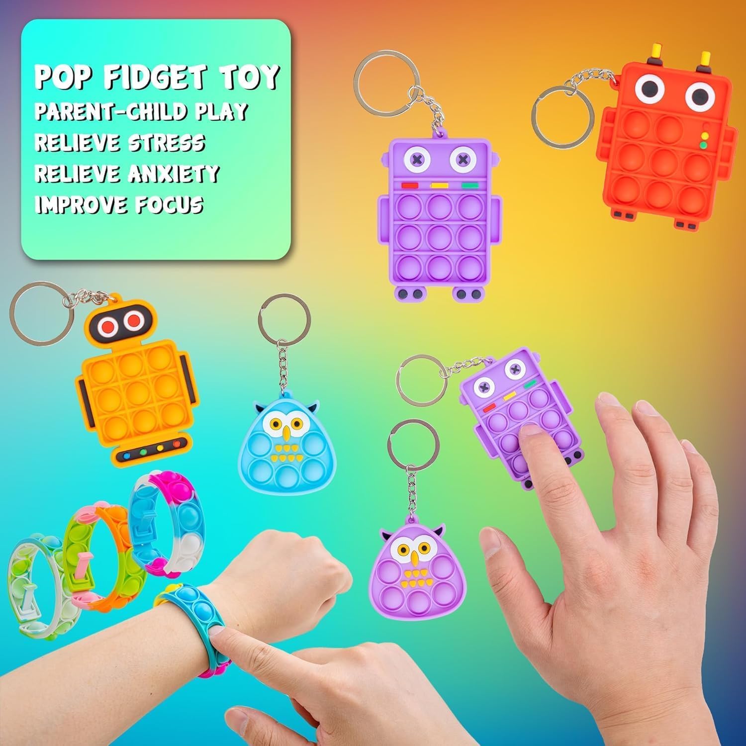 H-Partner sticky hands provide quick grab-and-stick play at parties and classrooms.