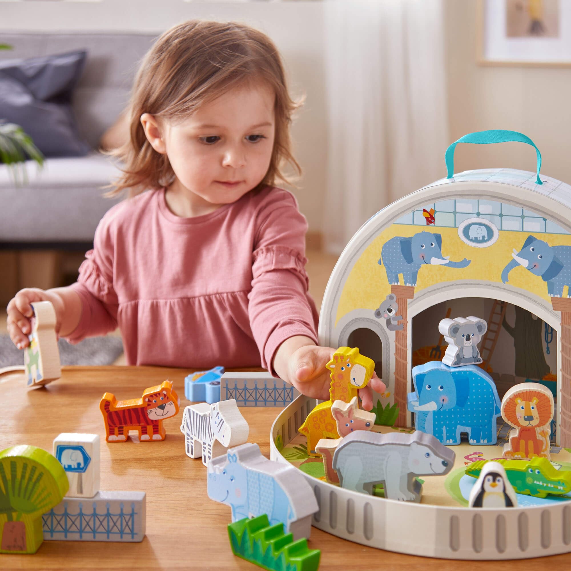 HABA beech wood construction delivers durable, eco-friendly toddler play.