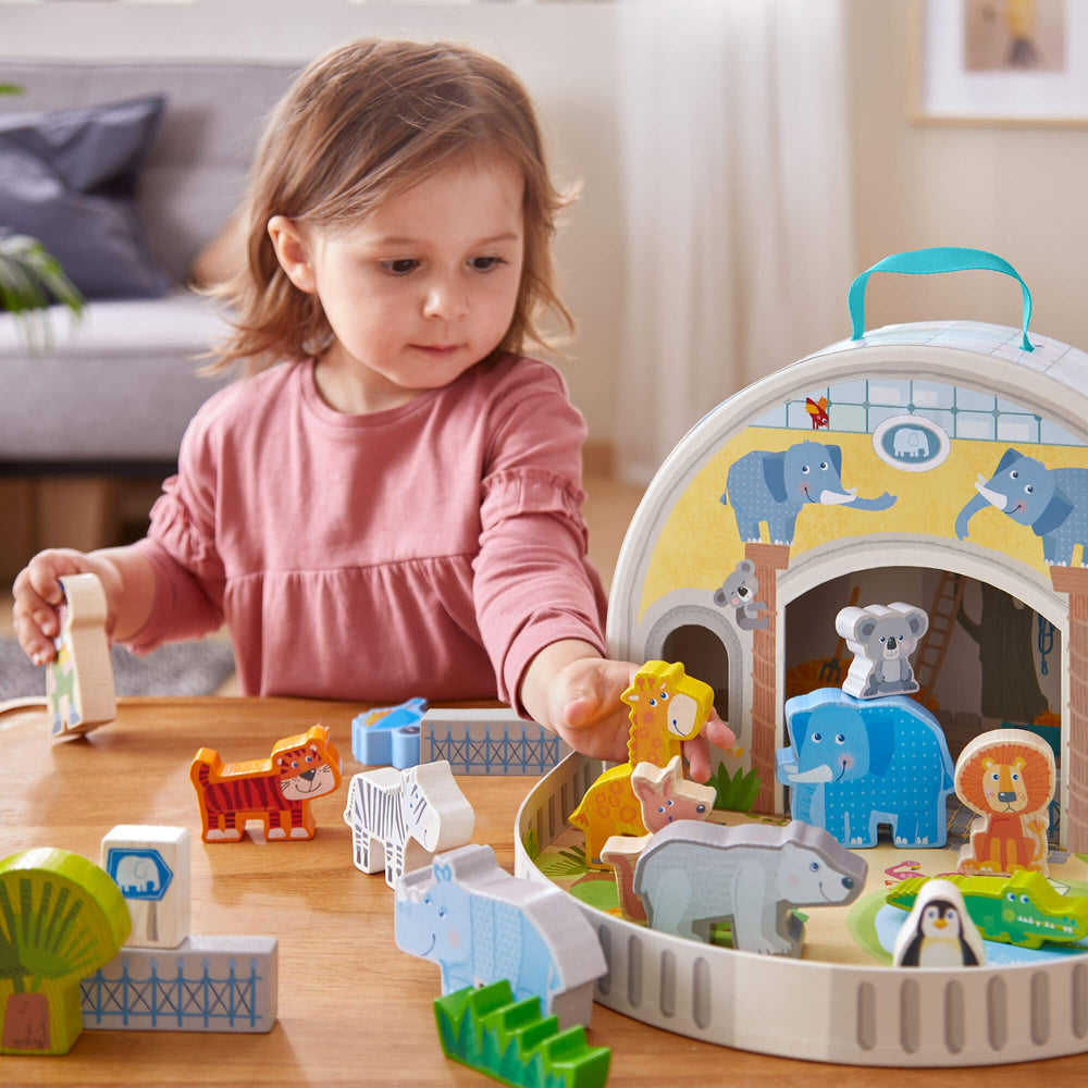 HABA beech wood construction delivers durable, eco-friendly toddler play.