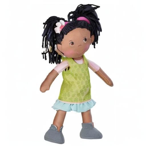 HABA Cari 12in black doll ideal first doll for toddlers.