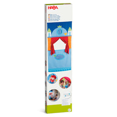 HABA Doorway Puppet Theater crafted with durable materials for lasting play.