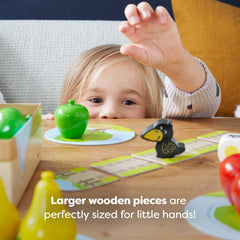 HABA First Orchard cooperative play setup encourages teamwork and shared goals.