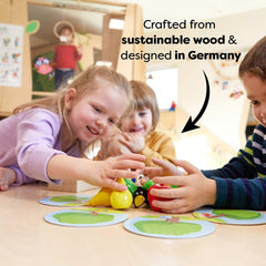 HABA First Orchard made in Germany with durable wooden components.