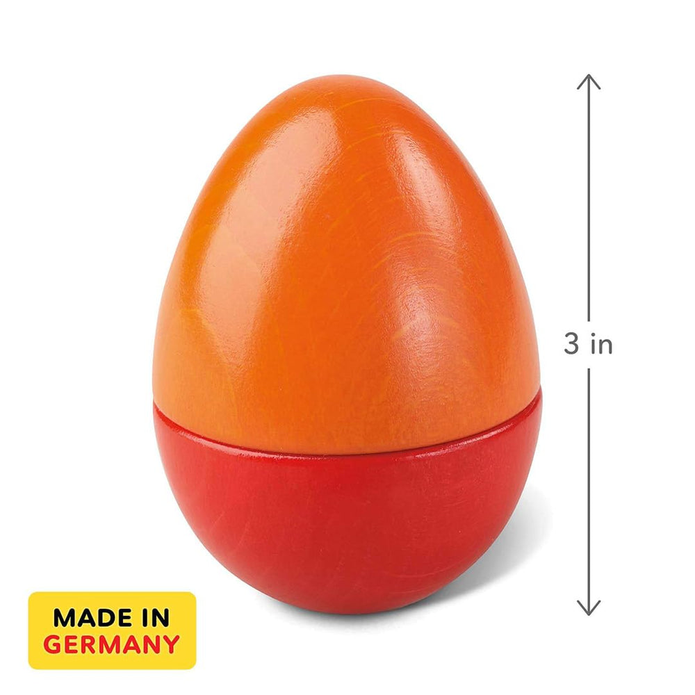 HABA Made in Germany wooden eggs packaging showcases sturdy toy packaging and durability.