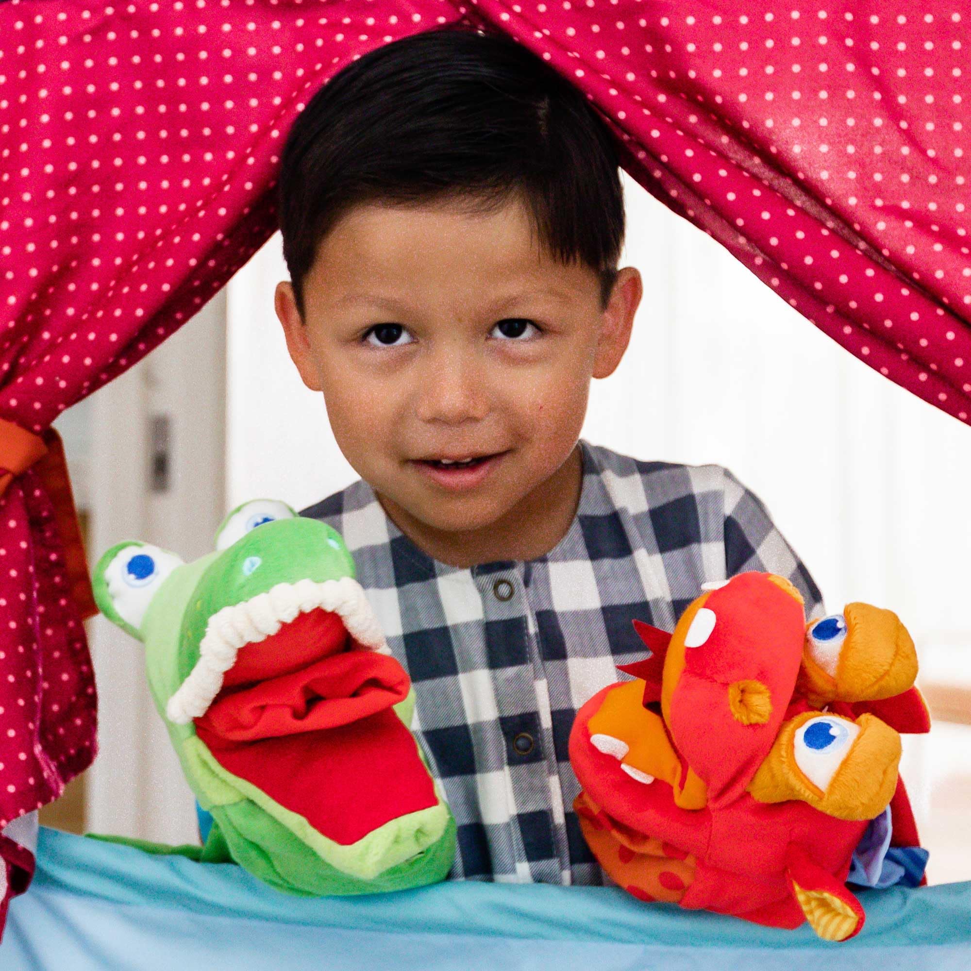HABA glove puppet mouth control for expressive play