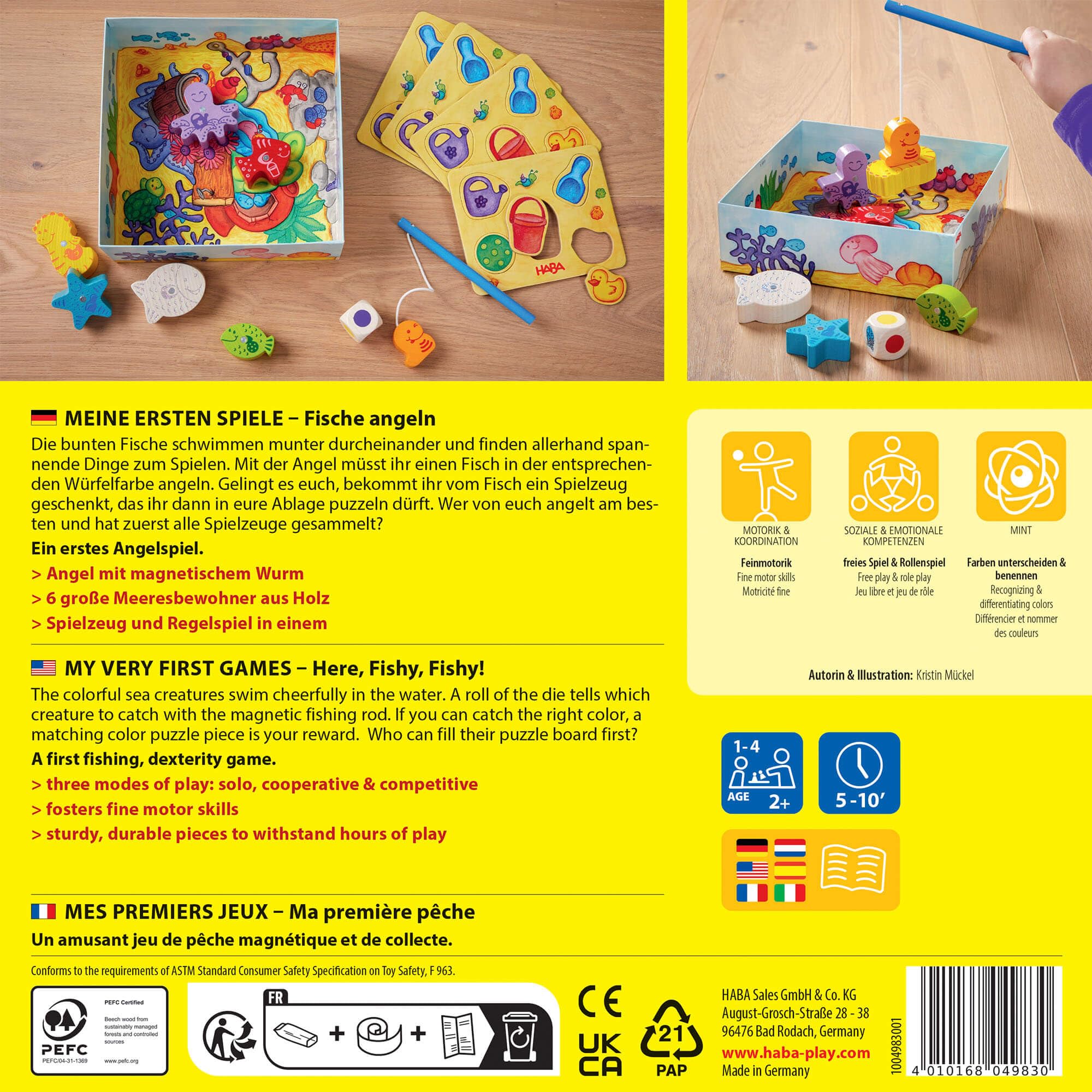 HABA Here Fishy Fishy family game for one to four players