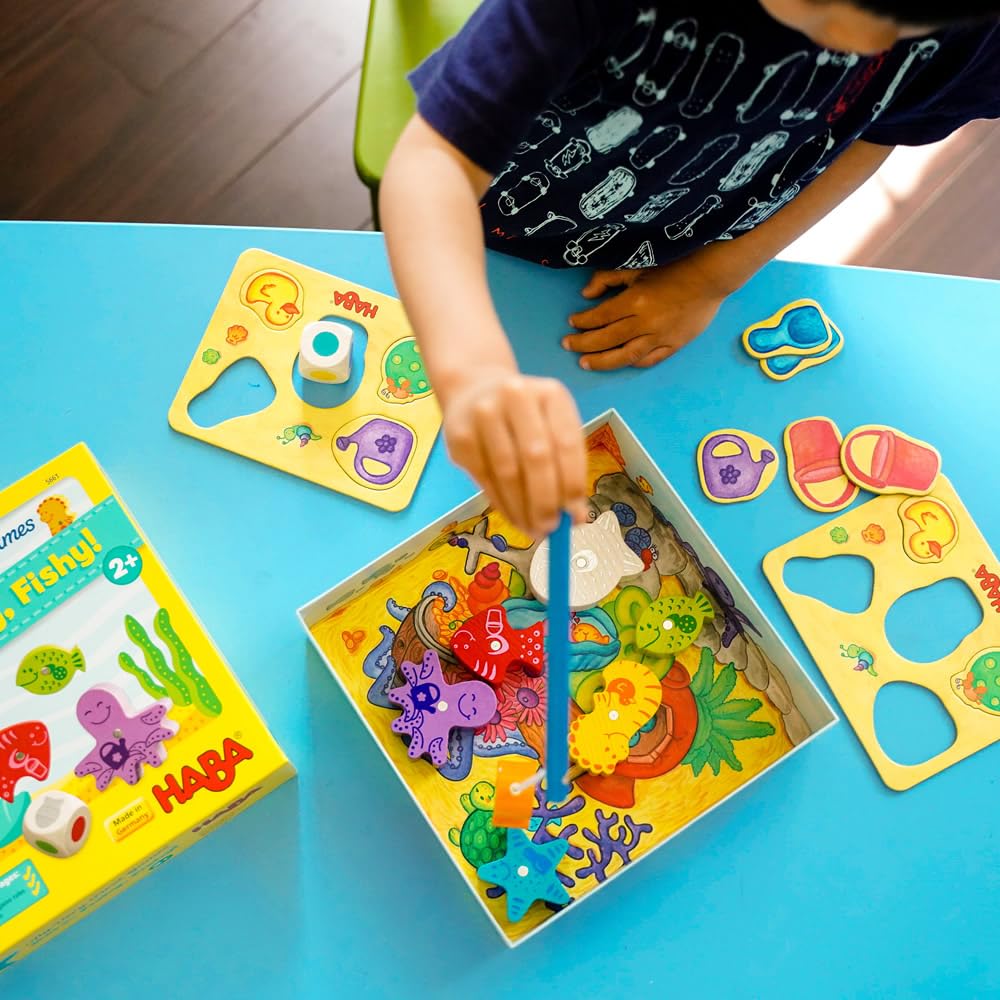 HABA Here Fishy Fishy puzzle pieces won by first player