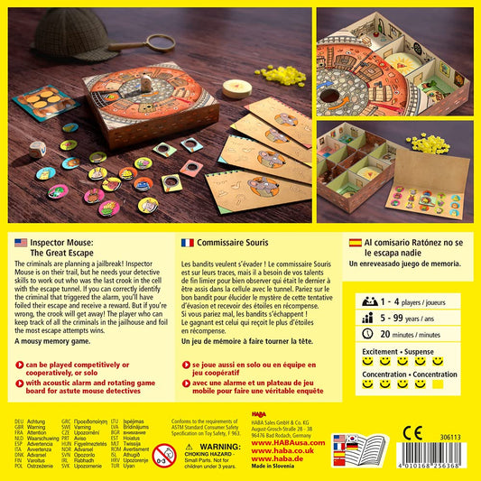 HABA Inspector Mouse fun sounds heighten mystery suspense