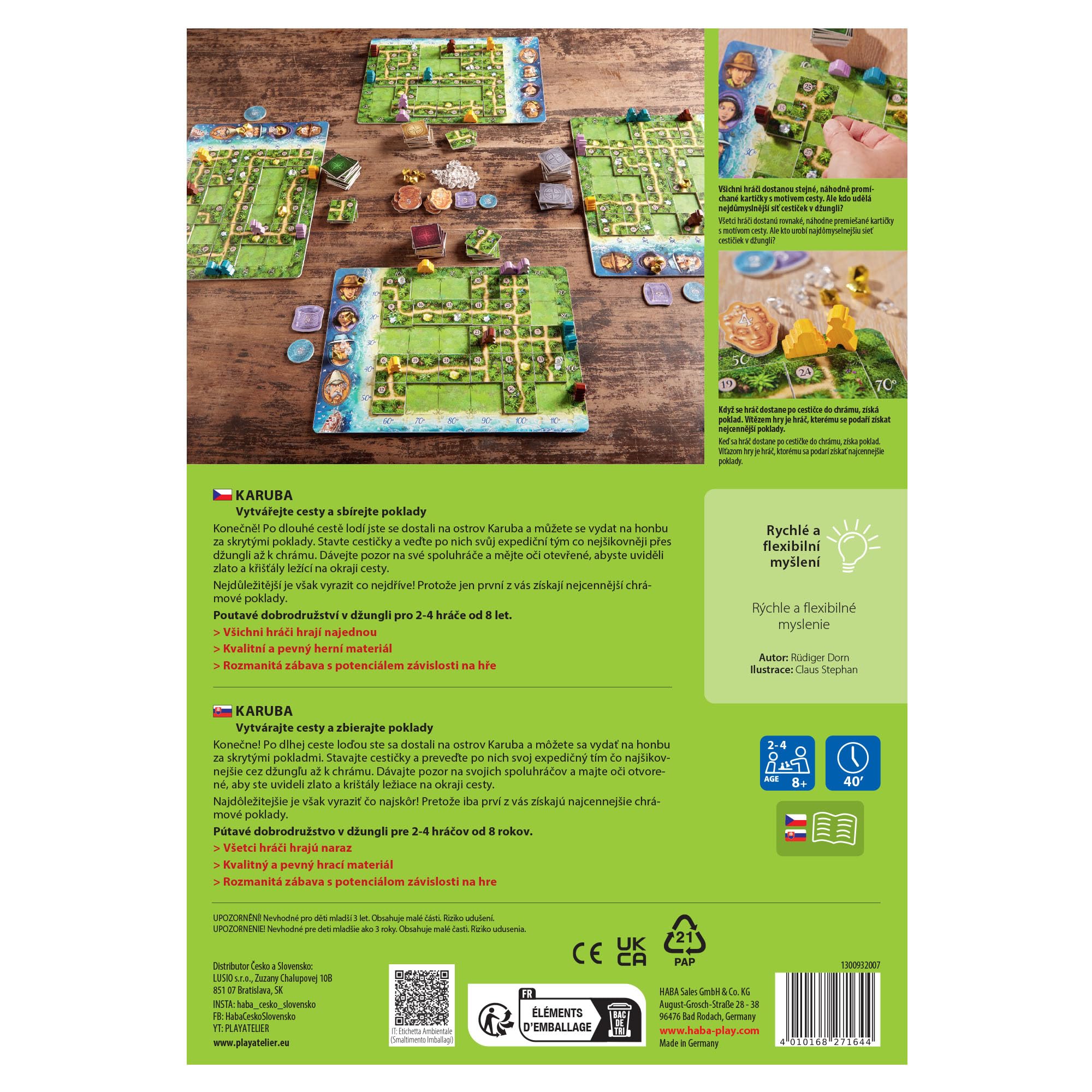 HABA Karuba family game night suited for players of different ages.