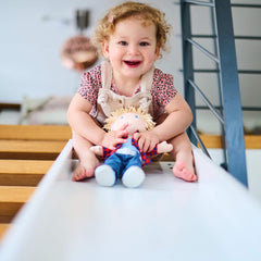 HABA Nick built-in light blue undershirt keeps the look neat