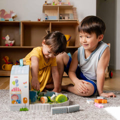 HABA preschool learning toy fosters language and social interaction.