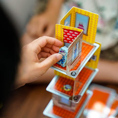 Card deck spread shows diverse options for quick rounds and replayability.