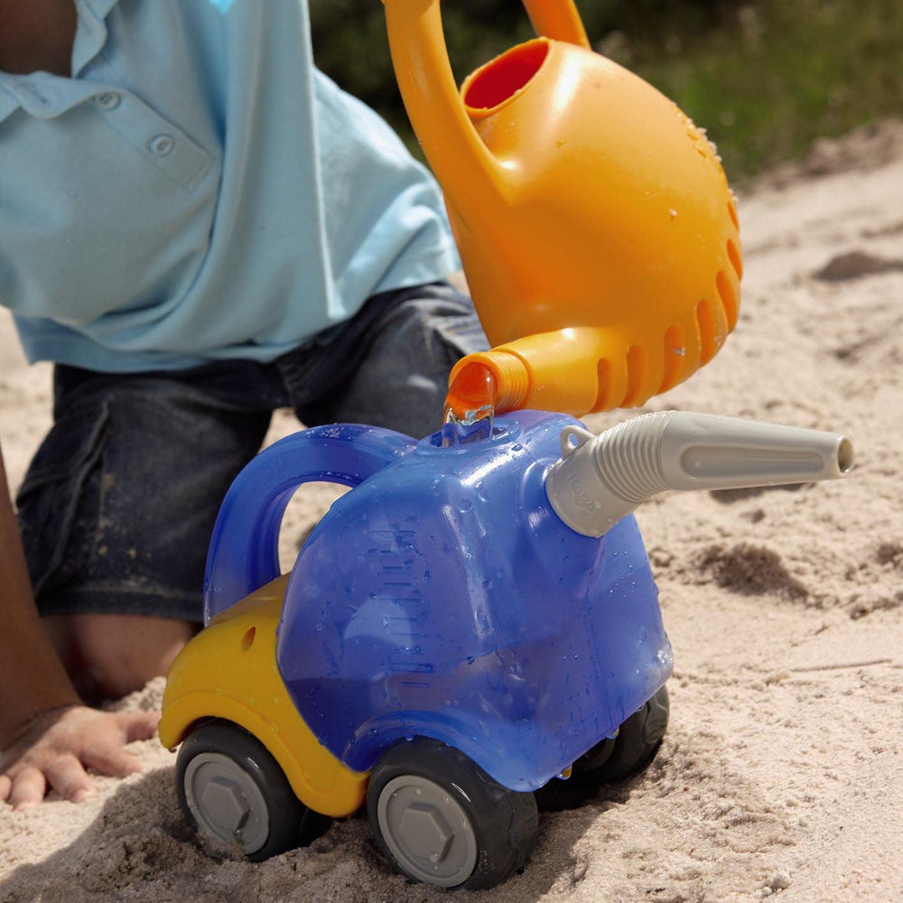 HABA Sand Play Tanker Truck water tank for easy pouring and refillable play