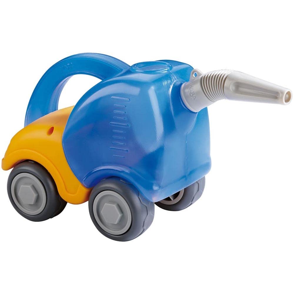 HABA Sand Play Tanker Truck with durable wheels for beach and sandbox play