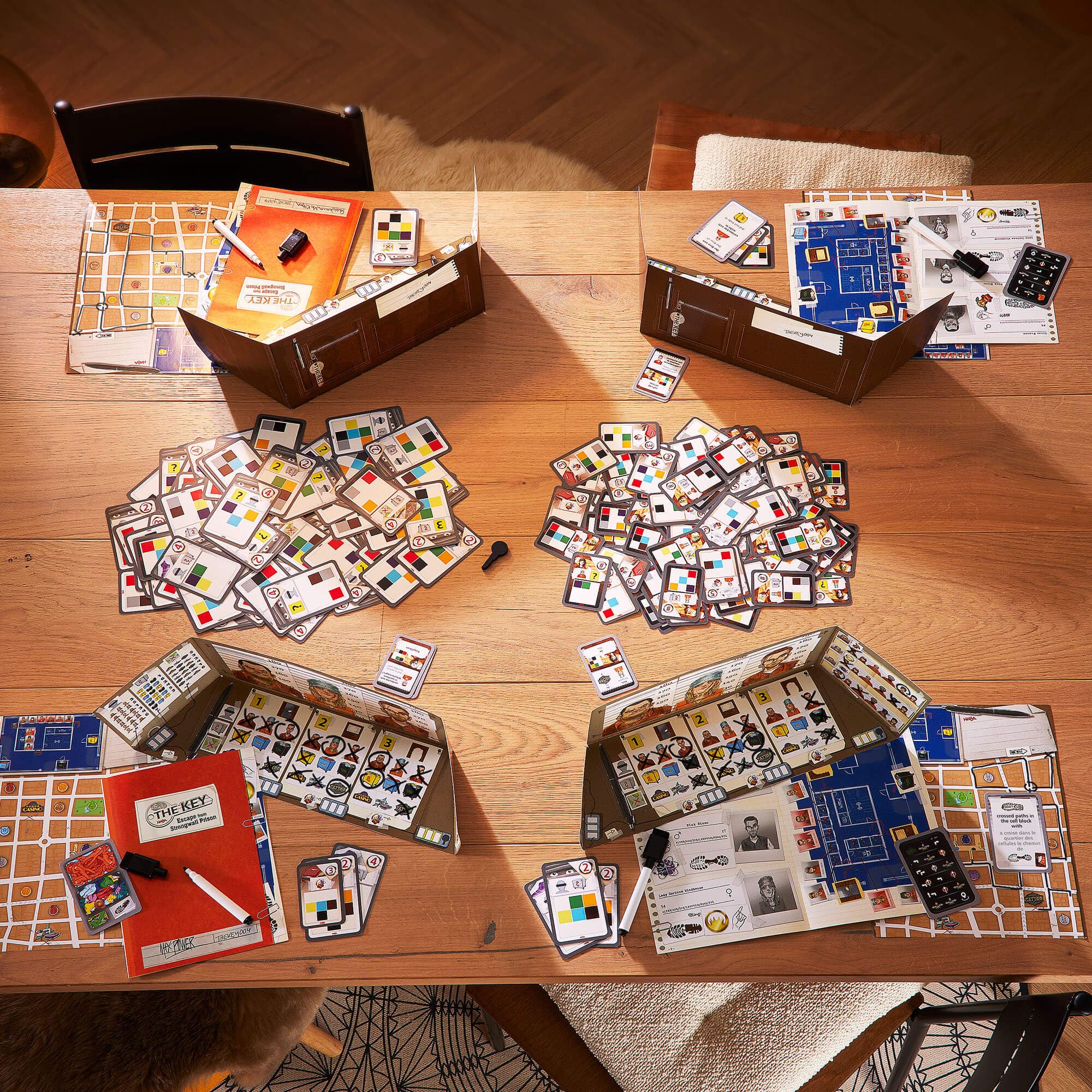 HABA The Key game board and map layout for investigative play