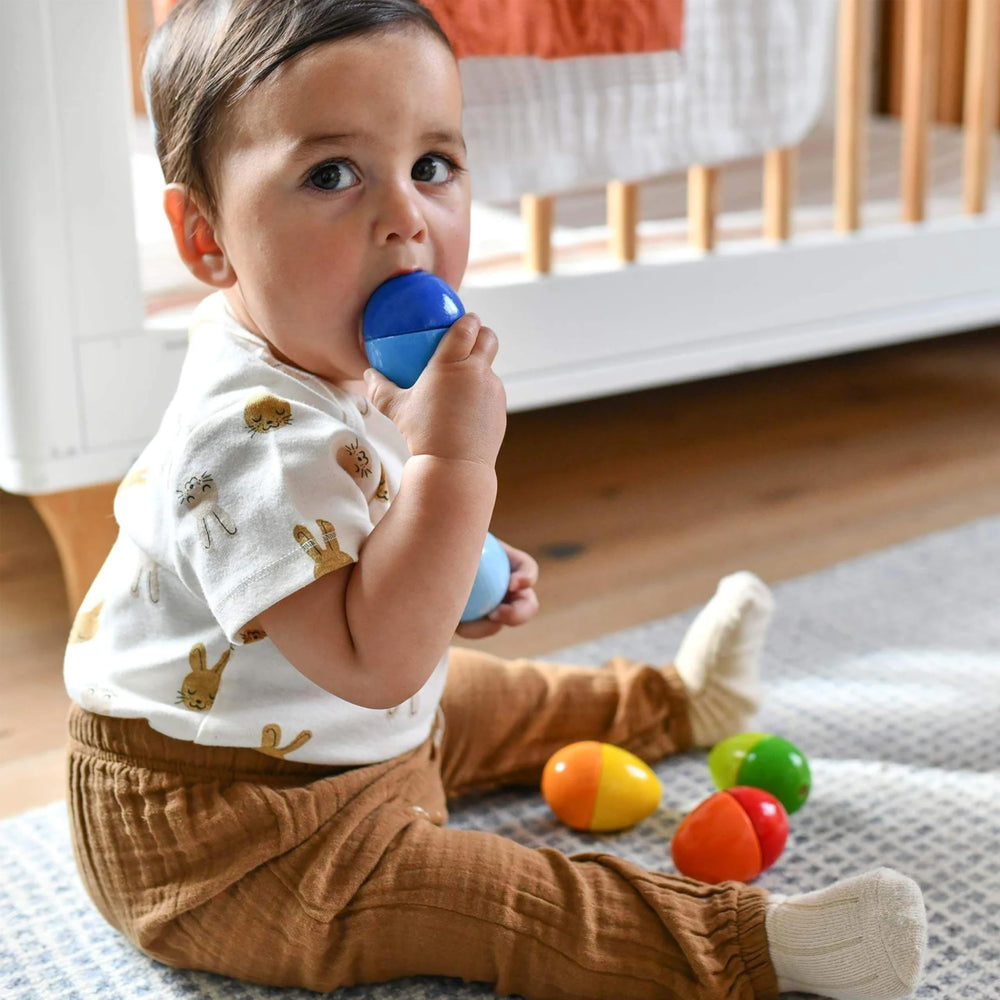 HABA Toddler Easter basket essentials ready for gifting and year round play.