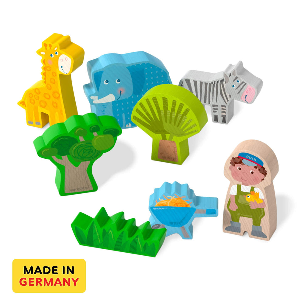 HABA zookeeper George figure enhances role-play and storytelling during playtime.