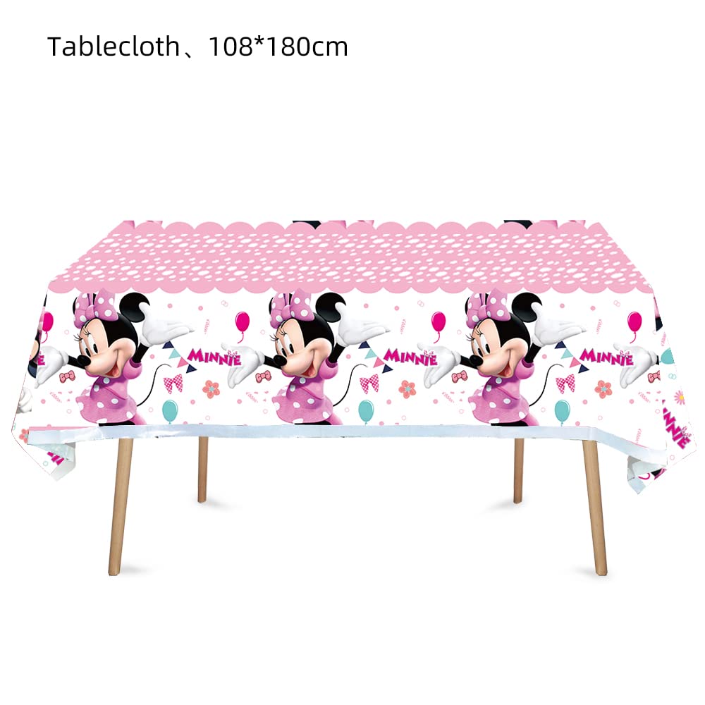 HACBYUTY rectangular tablecloth providing sturdy party coverage for kids' celebrations.