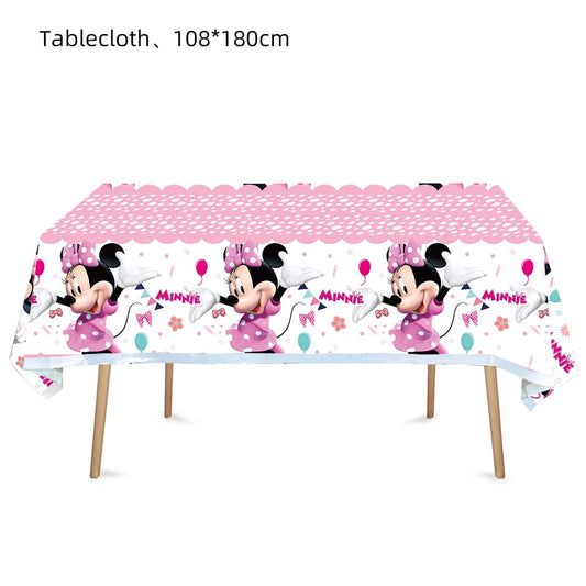 HACBYUTY rectangular tablecloth providing sturdy party coverage for kids' celebrations.