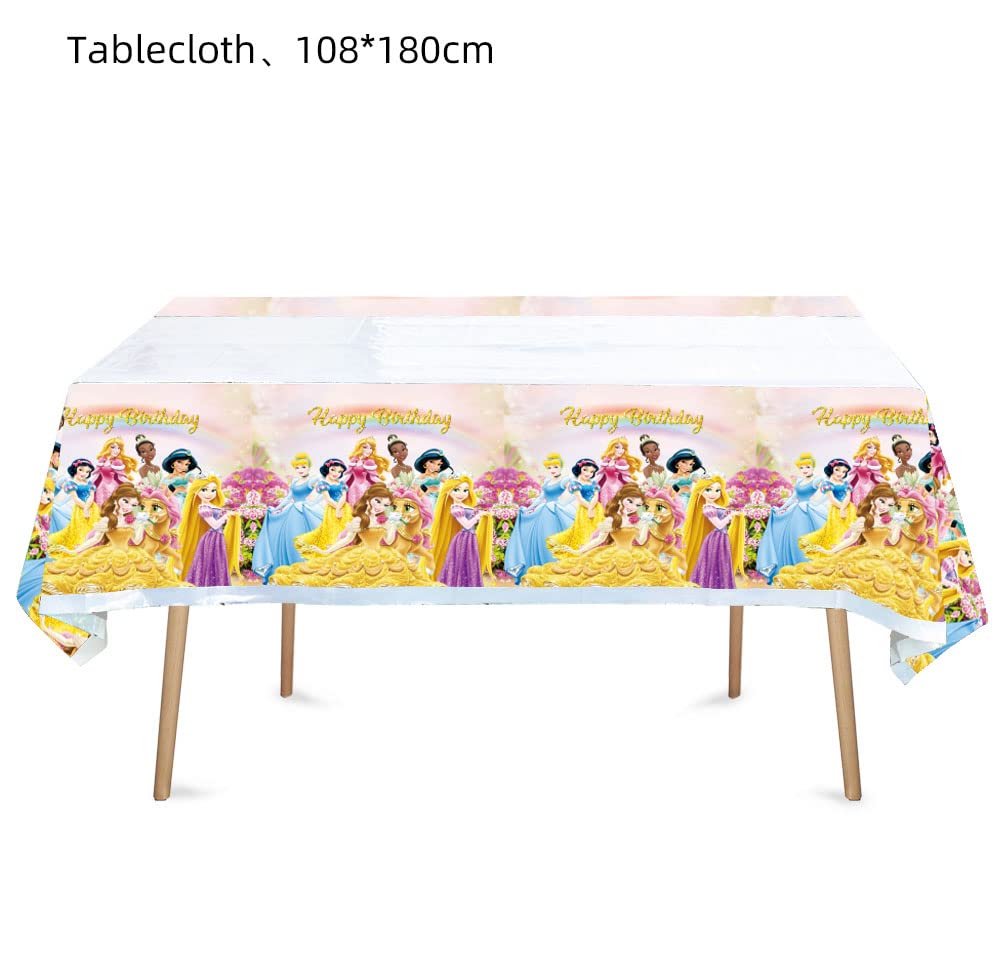 HACBYUTY princess tablecloth side view demonstrates waterproof protection