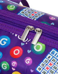 Stylish purple bag suits casino nights, travel, or everyday use