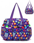 HACHMAS Bingo Bag exterior purple, compact and travel-ready for bingo nights