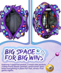HACHMAS Bingo Bag interior includes mesh pockets for water bottles and quick-stash items