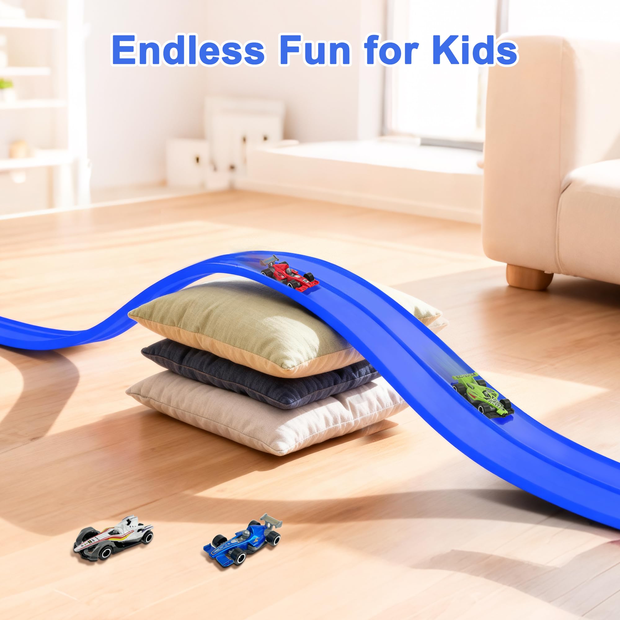 HACOCOLA portable race set easy to carry for indoor or outdoor play