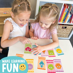 Hadley Designs durable toddler cards with rounded corners stand up to daily use.