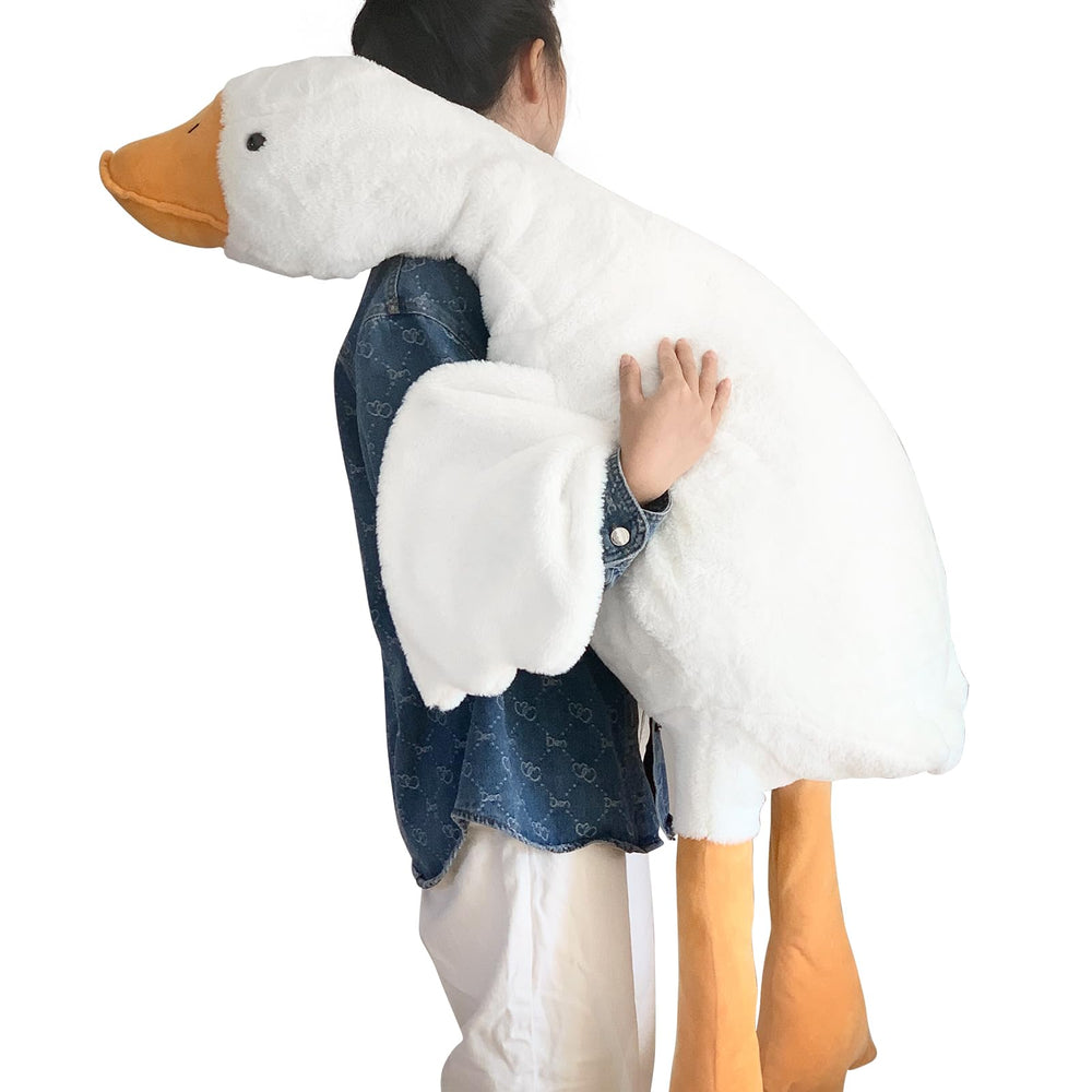 Haengbuk goose plush 90cm pillow, cozy for naps and hugs.