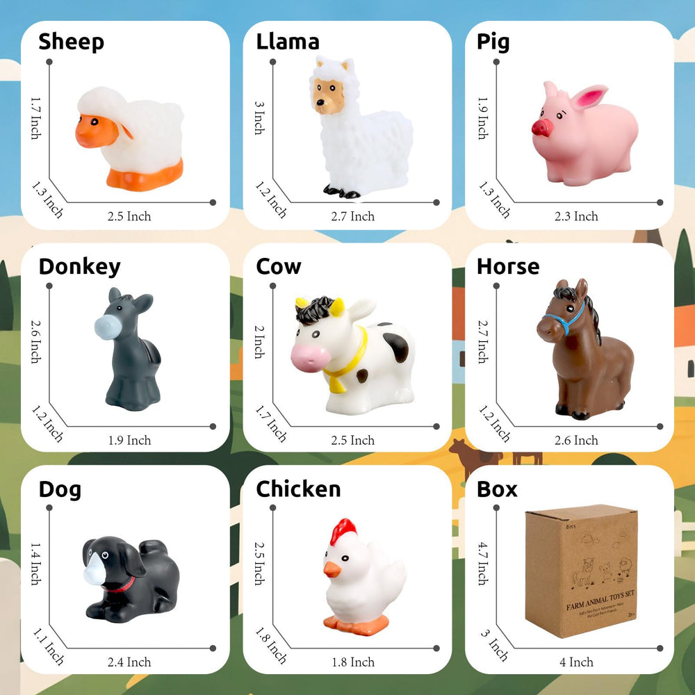 HAFTIK dog figure adds friendly farm details to pretend play sessions.