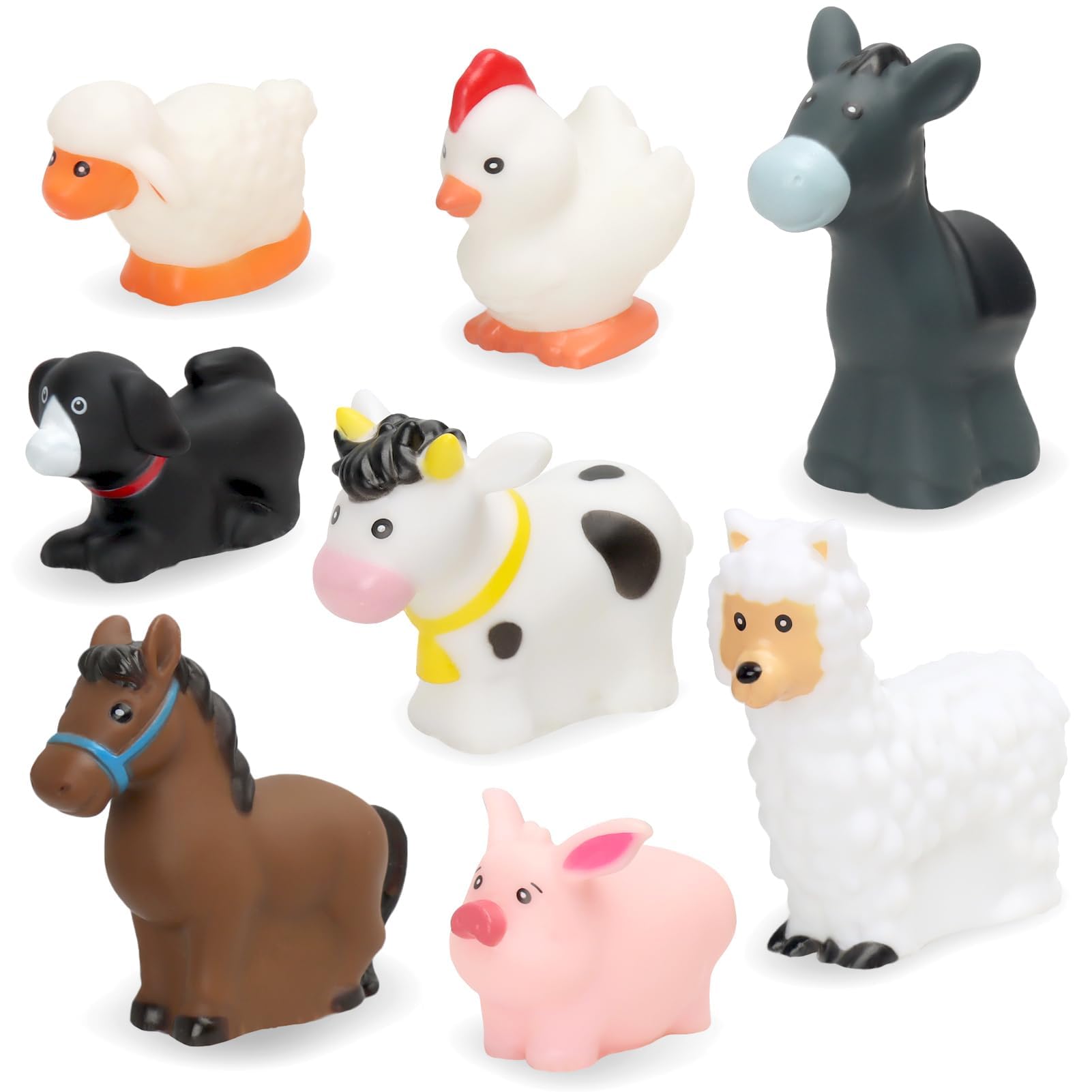 HAFTIK horse farm animal figure for toddlers supports imaginative play and motor skill development.