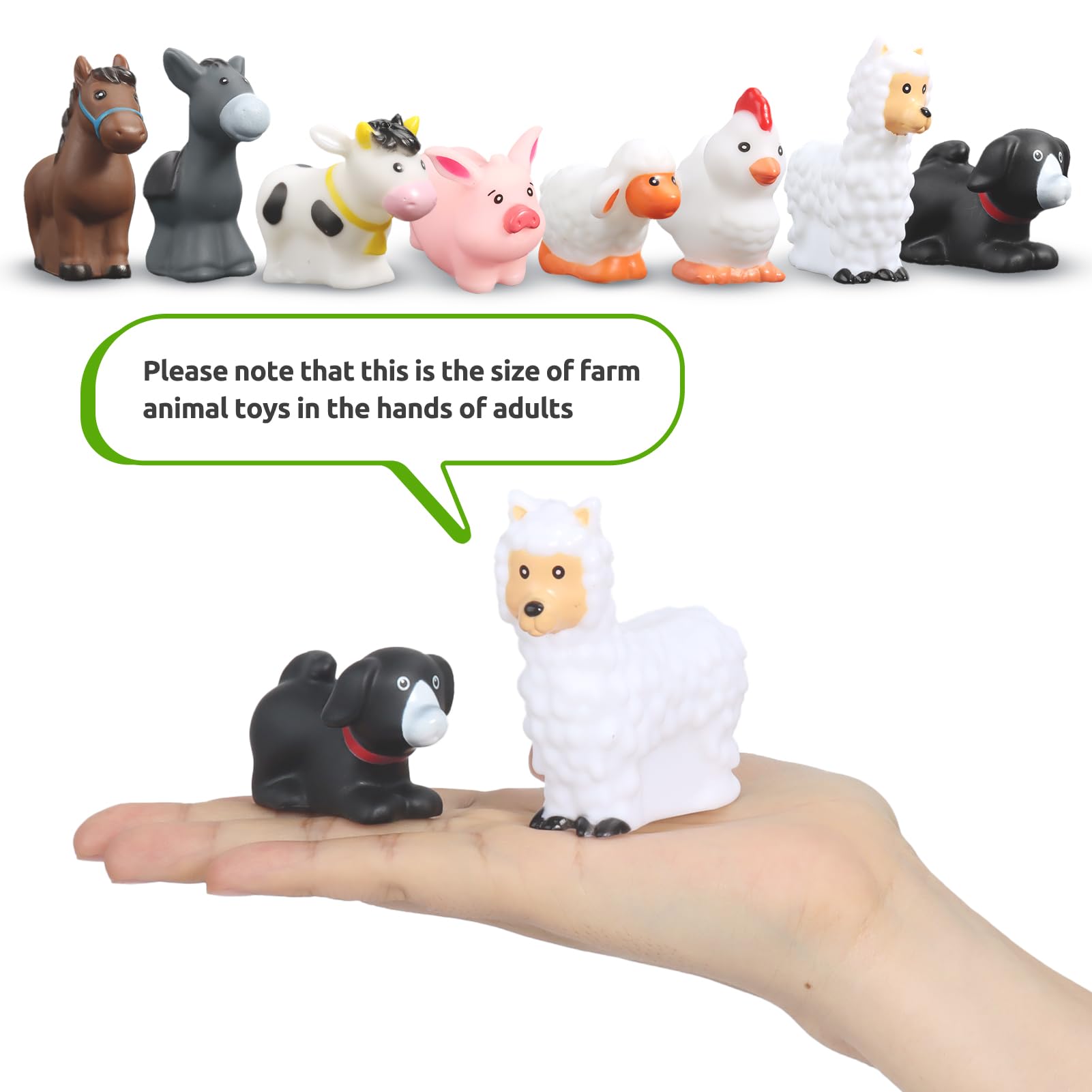 HAFTIK llama figure ideal for pretend barnyard stories and early language practice.