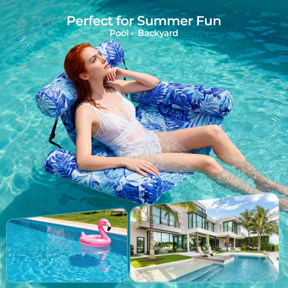 HAGUL heavy-duty pool float includes a repair patch for quick fixes after outdoor adventures.