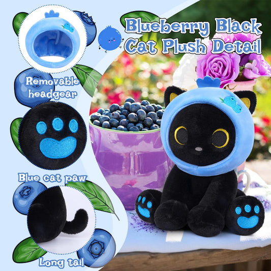 Hagusahuo plush with removable blueberry headpiece for two-in-one play