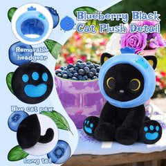 Hagusahuo plush with removable blueberry headpiece for two-in-one play