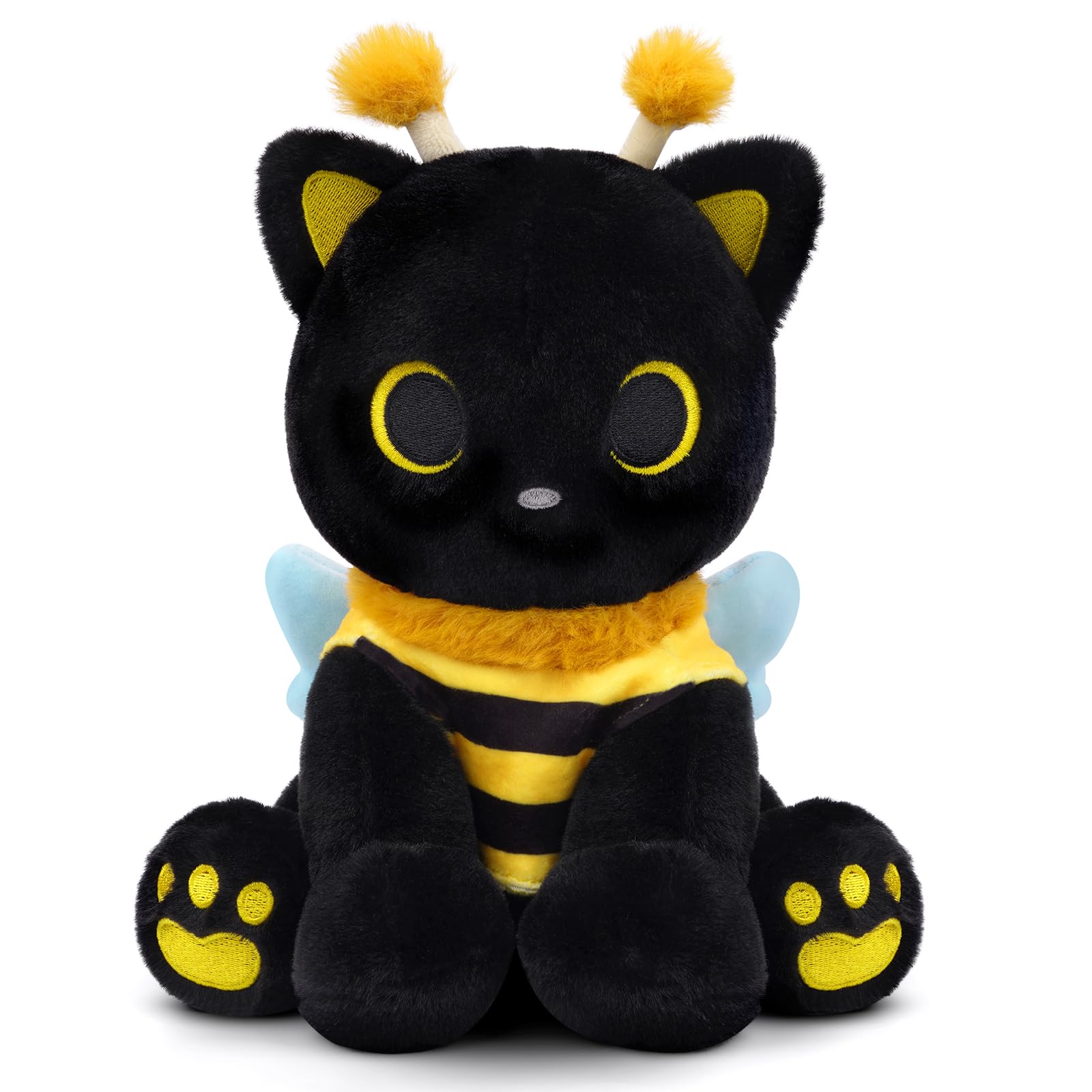Hagusahuo Cat Bee Plush, 8-inch cuddle toy for kids.