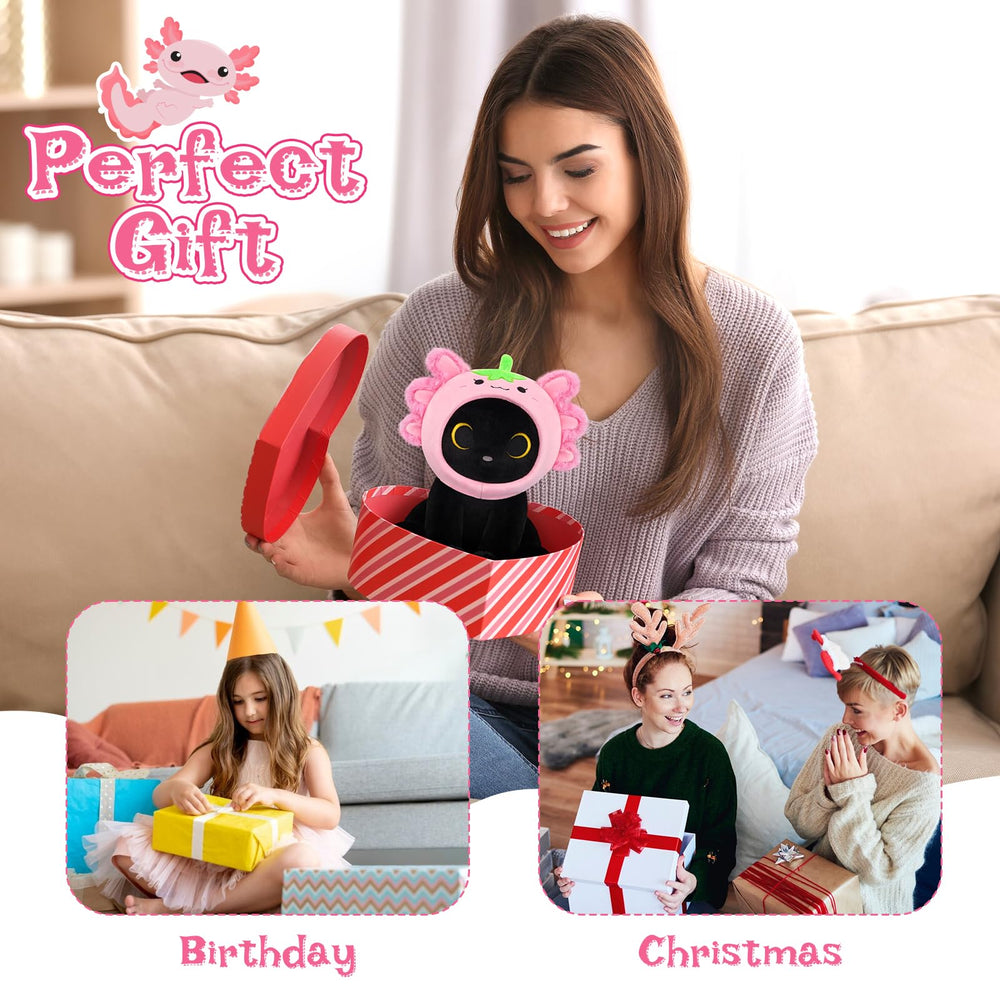 Hagusahuo soft 8-inch cat plush offers cozy hugs and companionship.