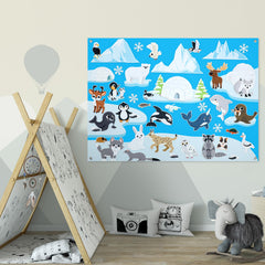 Hahafelt penguin piece introduces Antarctic life for creative play and classroom storytelling.