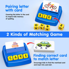 HahaGift matching letters game in action helps kids practice letter recognition.